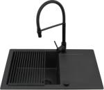 Pyramis Keros mosogató csapteleppel fekete/fekete 070247001S (070247001S)