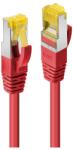 Lindy 47295 S/FTP CAT6a RJ45 Patch Kábel 3 m - Piros