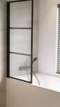 RIHO Grid zuhanyparaván 80 cm egyrészes fekete matt/átlátszó üveg G004046121