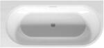 RIHO Desire fal mellé szerelhető fűrdőkád 184x84 cm ovális fehér B087007005 (B087007005)
