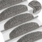 vidaXL 10 db szürke lépcsőszőnyeg 65 x 21 x 4 cm (149799)