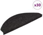 vidaXL 30 db antracitszürke öntapadó lépcsőszőnyeg 65 x 22, 5 x 3, 5 cm (3365902)