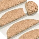 vidaXL 15 db aranyszínű lépcsőszőnyeg 56 x 17 x 3 cm (322378)