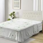 DeLuxe Pucioasa Cearceaf pat plat din bumbac cu fluturi, 180x260cm, Carina