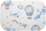  Színes mintás textil pelenka 70x80 cm-Kék repülőtér