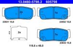 ATE Fékbetét készlet ATE 13.0460-5798.2 for SSANGYONG (13.0460-5798.2)