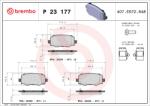 BREMBO Fékbetét készlet BREMBO P 23 177X for JEEP, ALFA ROMEO, FIAT, DODGE (P 23 177X)