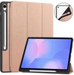  LEATHER Csuklós fedél Samsung Galaxy Tab S10 FE+ , rózsaszín