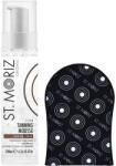 St. Moriz Set pentru Autobronzare Profesionala ST MORIZ cu Spuma Clear Medium Dark si Manusa
