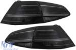 KITT Teljes LED Hátsó lámpa VW Golf 7 és 7.5 VII (2012-2020) modellekhez, G7.5 dizájn, Dinamikus irányjelző, Füst (TLVWG7FS)