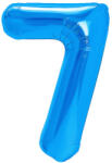 PartyPal Számos lufi 14" (35cm) fólia szám, számjegy 7 csak levegővel tölthető, kék (LUFI147948)