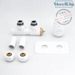  AREZZO design DUOPEX/TWINS radiátor szelep fehér jobb AR-DUOPEX-W-R (DUOPEX-W-R)