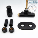  AREZZO design SPEARPEX/UNICO radiátor szelep fekete, bal AR-SPEARPEX-B-L (SPEARPEX-B-L)
