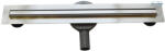 Arezzo design keskeny 500 mm-es rozsdamentes acél folyóka Steel ráccsal AR-500K (500K)