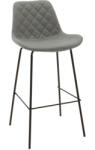FDY Scaun Bar Fergy Piele Ecologica Gri Antracit