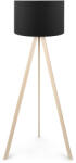FDY Lampa De Podea Tesally Negru-Stejar 38x140 cm