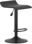 FDY Scaun Bar Frovas Piele Ecologica Negru , Baza Neagra