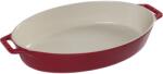 Staub Ceramique 37 cm Ovális Sütőedény - Piros