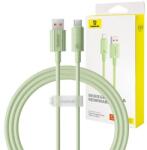 Baseus Habitat Series gyorstöltő kábel USB - USB-C, 100W, 1m (zöld) (P10360203631-00) - jatekotthon
