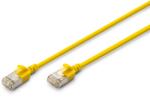 ASSMANN F/FTP CAT 6A RJ45 Patch Kábel 5 m - Sárga