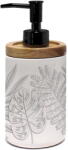 Douceur d'intérieur Dozator de săpun lichid alb din ceramică 46 ml Amber - douceur d'intérieur