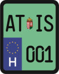  Rendszám matrica rollerre (ATIS-001)