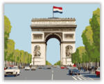 Diadalív és a Champs-Élysées - számfestő készlet
