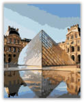 Számfestő Louvre Múzeum és Üvegpiramis - számfestő készlet (crea6887)