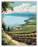 Számfestő Badacsonyi Kilátás Szőlőkkel - számfestő készlet (crea6907)