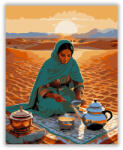 Berber Nő és a Sivatagi Tea - számfestő készlet
