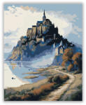  Mont Saint-Michel Ködös Reggel - számfestő készlet