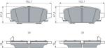 Bosch set placute frana, frana disc BOSCH 0 986 460 196 (0 986 460 196)