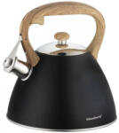 KLAUSBERG Чайник Klausberg KB 7262, 22см, 3 л, Свирещ, Индукция, Черна стомана (9999KB7262) - topmall