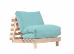 PUFRELAX Фотьойл, Fubsy Wood, Bombay Midsummers Dream - разтегателен шезлонг, дърво, текстил (PUF-FM-FBS-PT-MID) - topmall