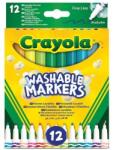 Crayola Crayola: Lemosható, vékonyhegyű filctoll készlet - 12 db-os (58-6671) - ejatekok
