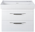 TMP cabinets Lux100 Fali Fürdőszobabútor - Cerastyle Sharp Fekete Mosdóval, 1 Csaplyukkal, 100x48 cm