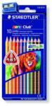 STAEDTLER Noris Club Színes Ceruza Készlet - Háromszögletű, 10 db, Vegyes