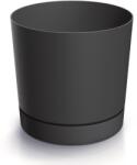Prosperplast TUBO P, 10, 8x10, 9 cm, virágcserép, antracit (544421)