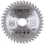 Festa / Westberg Körfűrésztárcsa 125x2, 8x22, 2mm Z40 keményfém fogazattal (87-22301)