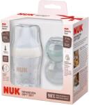 Nuk Подаръчен сет Nuk Perfect Match - Шише Дъга, 150 ml + залъгалки MommyFeel, зелена и бежова (10225337) - ozone