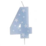 QX Színes születésnapi számgyertya, 6 cm - 4 (497395) - aqua