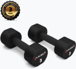 HMS HPT02 TPU súlyzók 2 db. 3 kg fekete