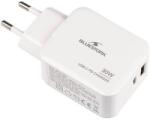 Bluestork USB-C + USB-A 30W hálózati töltő fehér (PW-NB-30-C-A/2)