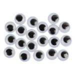 PLUS LINE Fekete mozgó szemek, 8 mm - 24 db-os csomag (K171794) - aqua