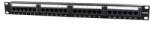 Gembird NPP-C524CM-001 patch panel 24 port 1U 19" CAT 5e (NPP-C524CM-001)