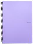 KARTON P+P Caiet spirală cu riglă PASTELINI A/4 60 pagini violet 8-070 (8-070)