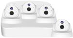 Tenda Kit supraveghere interior Dome IP Tenda K4P-4CR, 4 canale, 4 MP, IR 30 m, 4 mm, PoE, microfon (K4P-4CR)