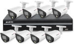 Acvil Sistem supraveghere IP exterior Acvil Full Color ACV-FC-B8EXT30-4M-A-IP, 8 camere, 4 MP, lumina alba 30 m, 2.8 mm, slot card, microfon (ACV-FC-B8EXT30-4M-A-IP)