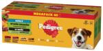 PEDIGREE Adult Choice of Flavors zöldségekkel 40x100g teljes értékű nedves eledel felnőtt kutyáknak, marhahús és bárányhús keverékével, marhahús és máj keverékével, csirkével, pulykával, mártásban