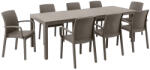Leziter Letta II 8+1 kerti bútor garnitúra szett cappuccino (LBITUD-TA_LBIVERTA_8_2) - homelux